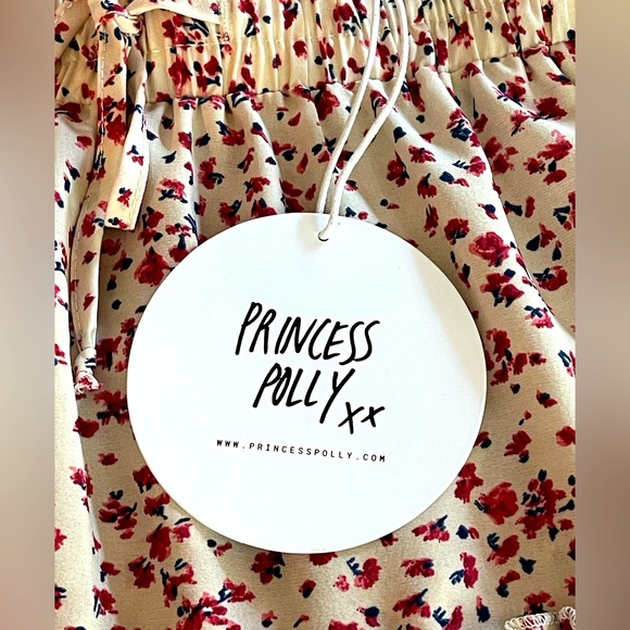 ✨HP✨ NWT “PRINCESS POLLY” LADIES FLORAL SKIRT, TIES & CINCHES AT WAIST…SIZE 0 - Picture 4 of 5